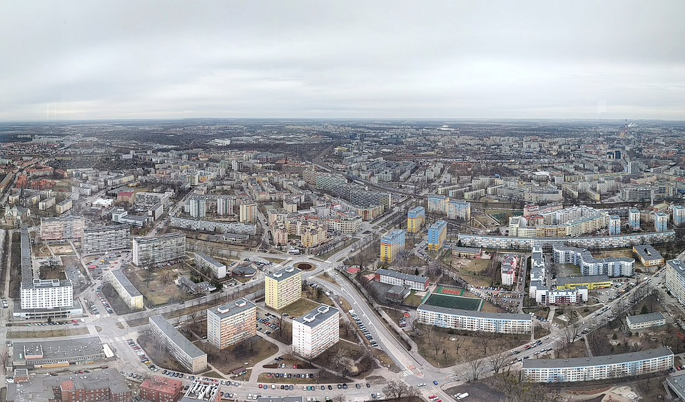 panorama wrocławia - budownictwo